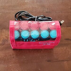 Remington All That Brand, Red and Blue Portable Hot Rollers.